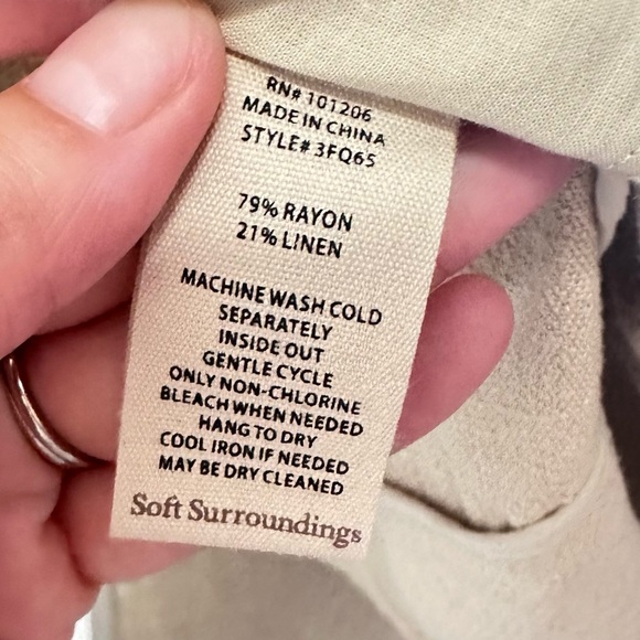 Soft Surroundings | South Hampton Jacket Size Medium - Picture 8 of 9